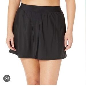 NWT Miraclesuit Women’s Black Swim Skirt‎ Control Full Coverage High Rise